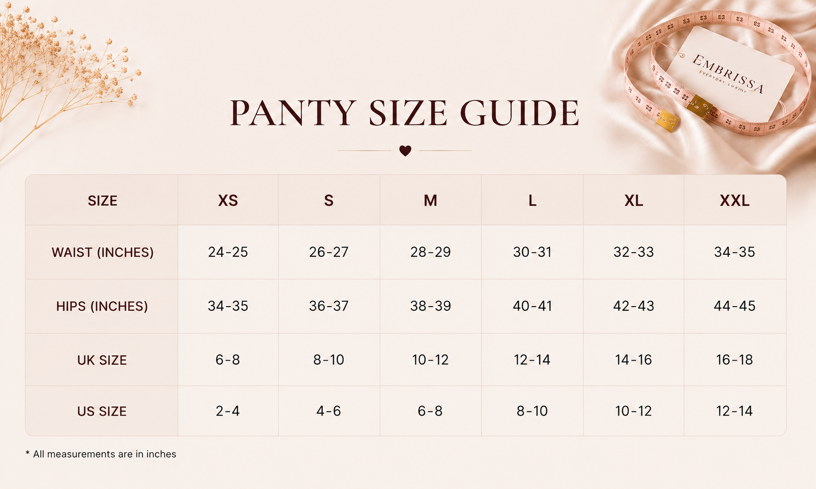 panty size